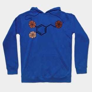 Floral Dopamine Molecule Hoodie